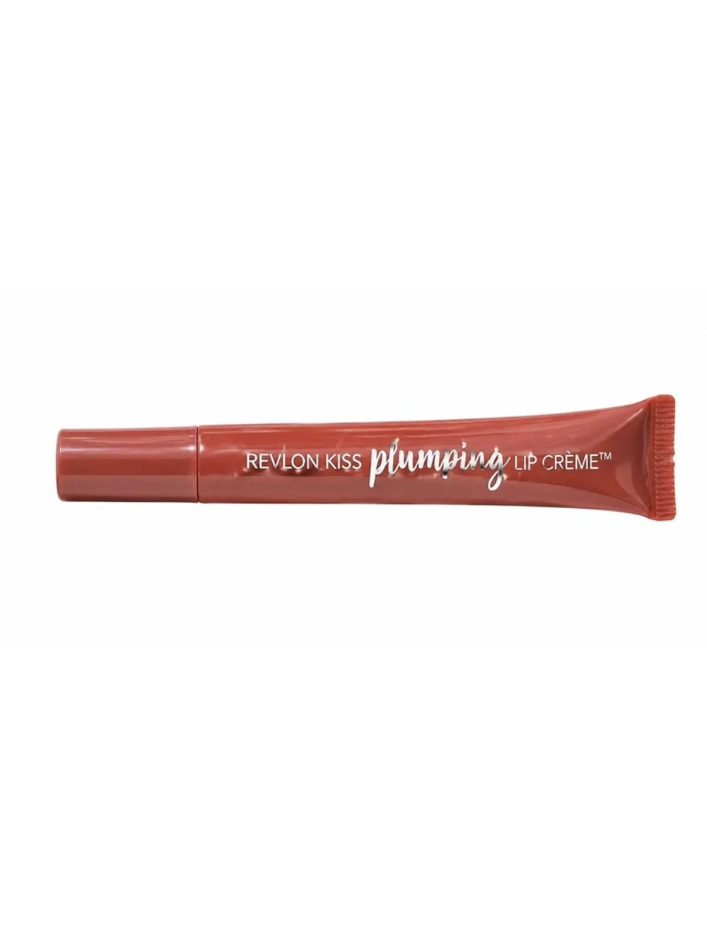 Revlon Kiss Plumping Lip Crème 510 Nude Honey w/ Heart Phone Lip Holder New